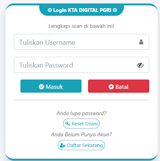 Register PGRI Banjarmasin - Persatuan Guru Republik Indonesia Cabang Banjarmasin